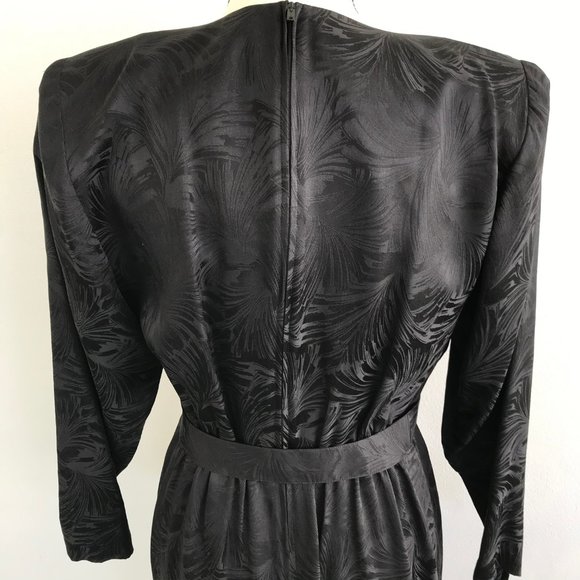 Vintage 80s Lauren Alexandra Silk Dress - Picture 5 of 8